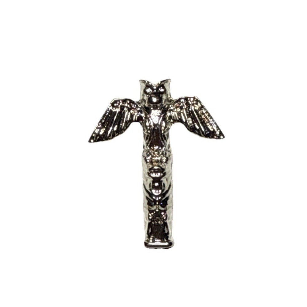 Native American‎ Totem Pole Charm Silver Tone J-10E